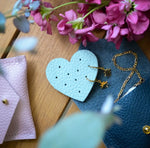 Heart Leather Earring Holders
