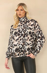 HIGHNECK LEOPARD BLOUSE