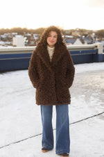 Quissia Teddy Coat – Mocca Brown
