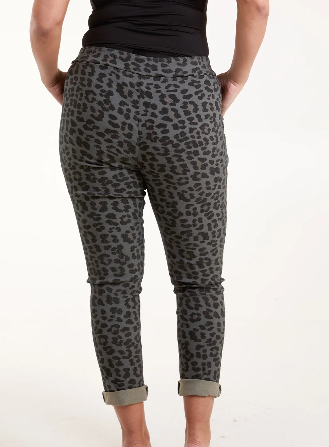 LEOPARD MAGIC DRAWSTRING TROUSERS