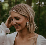 Steren Gold Statement Earrings