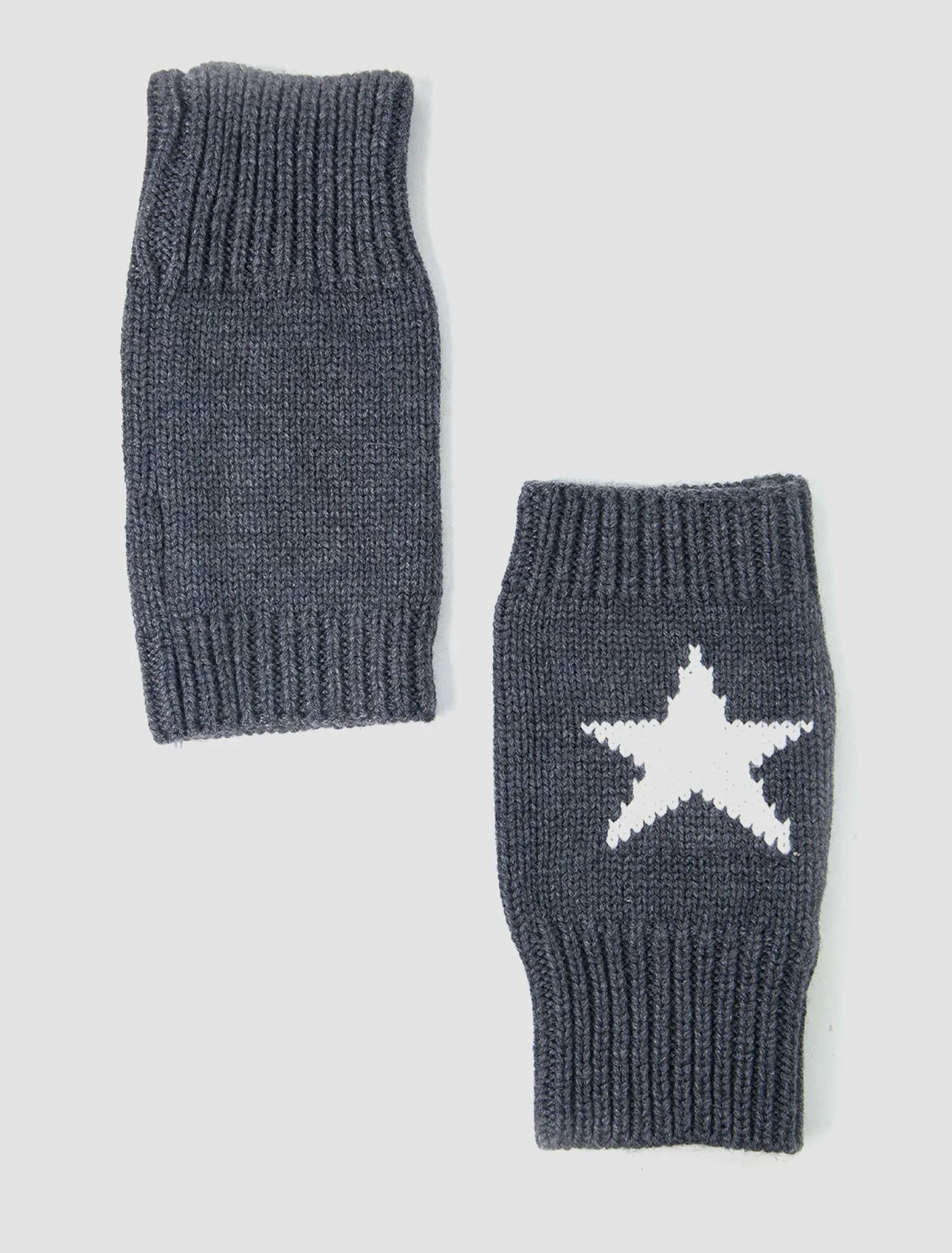 Alice Wrist Warmers - Dark
Grey, Star