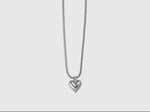 Atalanta Puff Heart Necklace 2934