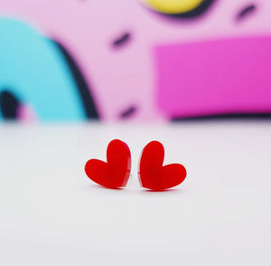 Heart Stud Earrings