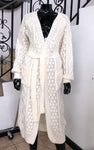 Chunky Knit Longline Cardigan – Cream