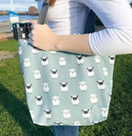 Sheep Print Canvas Tote Bag