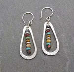 Silver & Bead Earrings