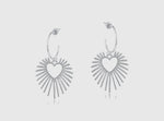 Selena Sunburst Hoop Earrings 3109