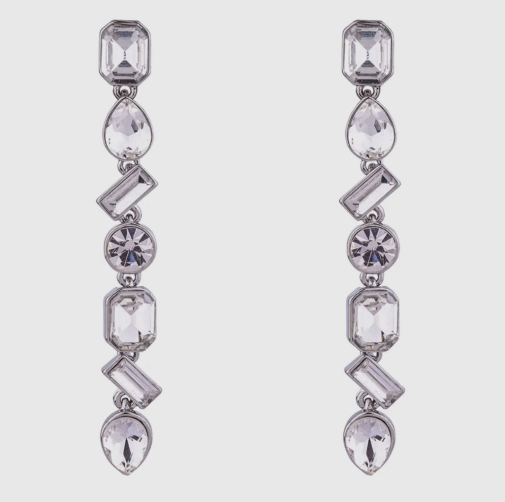 Elizabeth Crystal Post Earrings