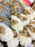 Little Sheep Brooch – Cream or Grey