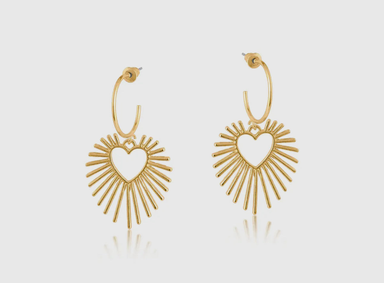 Selena Sunburst Hoop Earrings 3109