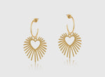 Selena Sunburst Hoop Earrings 3109