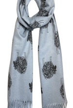 Sheep Print Cashmere Blend Scarf