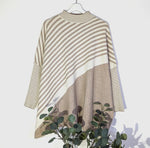Luxe Knitted Diagonal Design Free Size Jumper