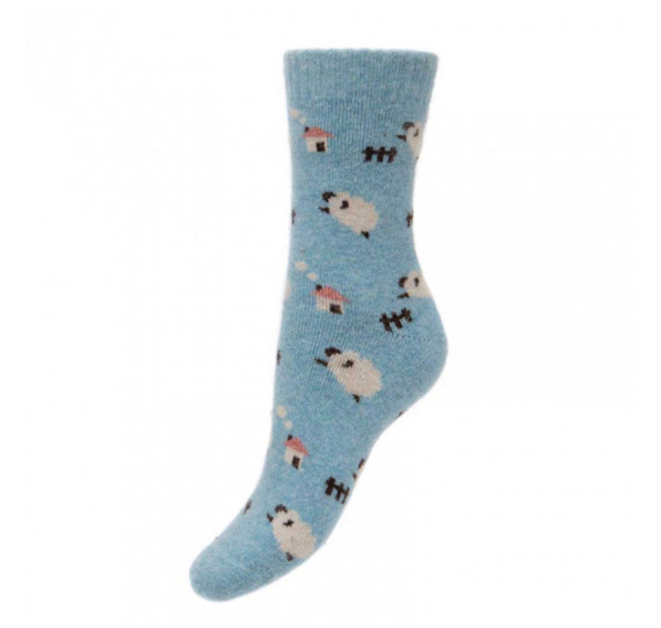 Wool Blend Socks with Sheep size 4-7 Ws332/3