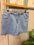 Washed Denim Shorts