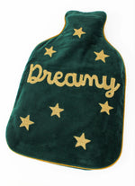 GREEN VELVET DREAMY HOT WATER BOTTLE