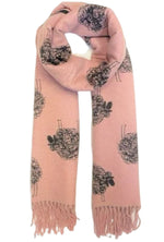 Sheep Print Cashmere Blend Scarf