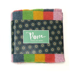 Rainbow mix classic knit colour block stripe scarf 52856