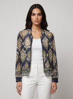 Teardrop Print Bomber Jacket