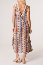 Metallic Wave Luxe Dress