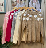 Nordic Floral Threaded Jumper