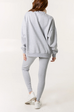 WEEKEND' DENIM APPLIQUE SWEATSHIRT