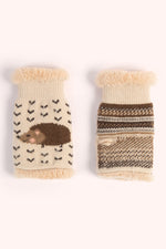 HEDGEHOG WRIST WARMERS - SAGE
