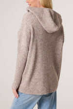 RIBBED SOFT KNIT HOODIE