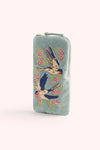 VELVET SUNGLASSES POUCH - SWOOPING SWALLOWS