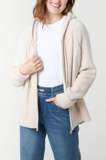 Cosy Zip-Up Knitted Hoodie