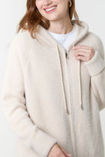 Cosy Zip-Up Knitted Hoodie