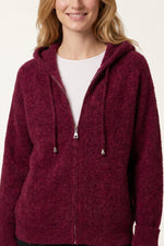 Cosy Zip-Up Knitted Hoodie