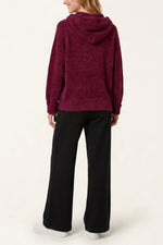 Cosy Zip-Up Knitted Hoodie