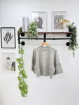 Lace sleeve knit Jumper