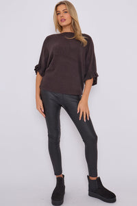 FRILL SLEEVE JUMPER