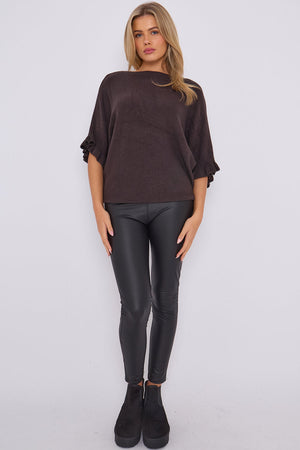 FRILL SLEEVE JUMPER