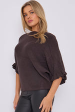 FRILL SLEEVE JUMPER