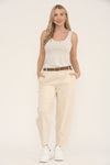 BELTED BALOON TROUSER