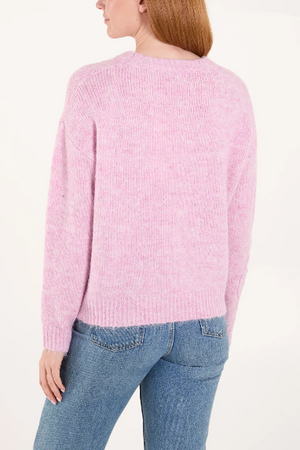 EMBROIDERED FLOWER KNIT JUMPER