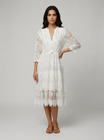 Boho Lace Midi Dress