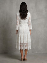 Boho Lace Midi Dress