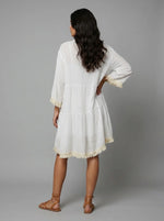 Boho Beach Pom-Pom Tunic Dress