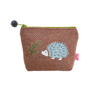 Spiky Hedgehog Mini Purse – Herringbone PU359