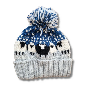 Chunky Knit Sheep Bobble Hat WH24