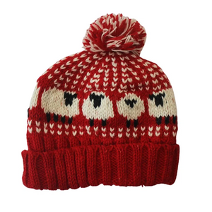 Chunky Knit Sheep Bobble Hat WH24