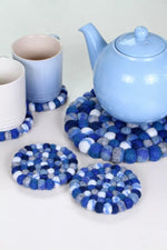 Finisterre Blue Pebble Coaster