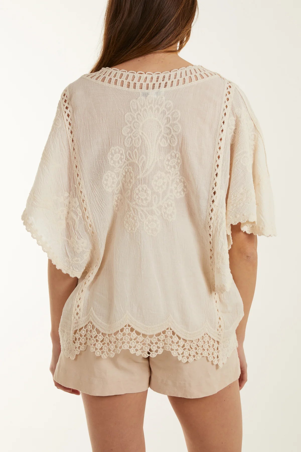 Lace & Crochet Embroidered Top