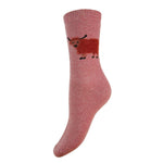 Fluffy Highland Cow Wool-Blend Socks