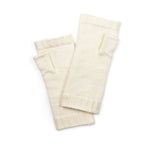 Cream cable knit recycled wrist warmers